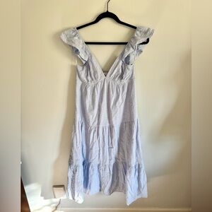 HYFVE Soft Blue Eyelet Maxi Dress, M